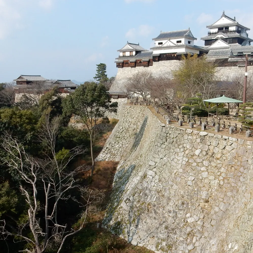 松山城山頂眺望景觀