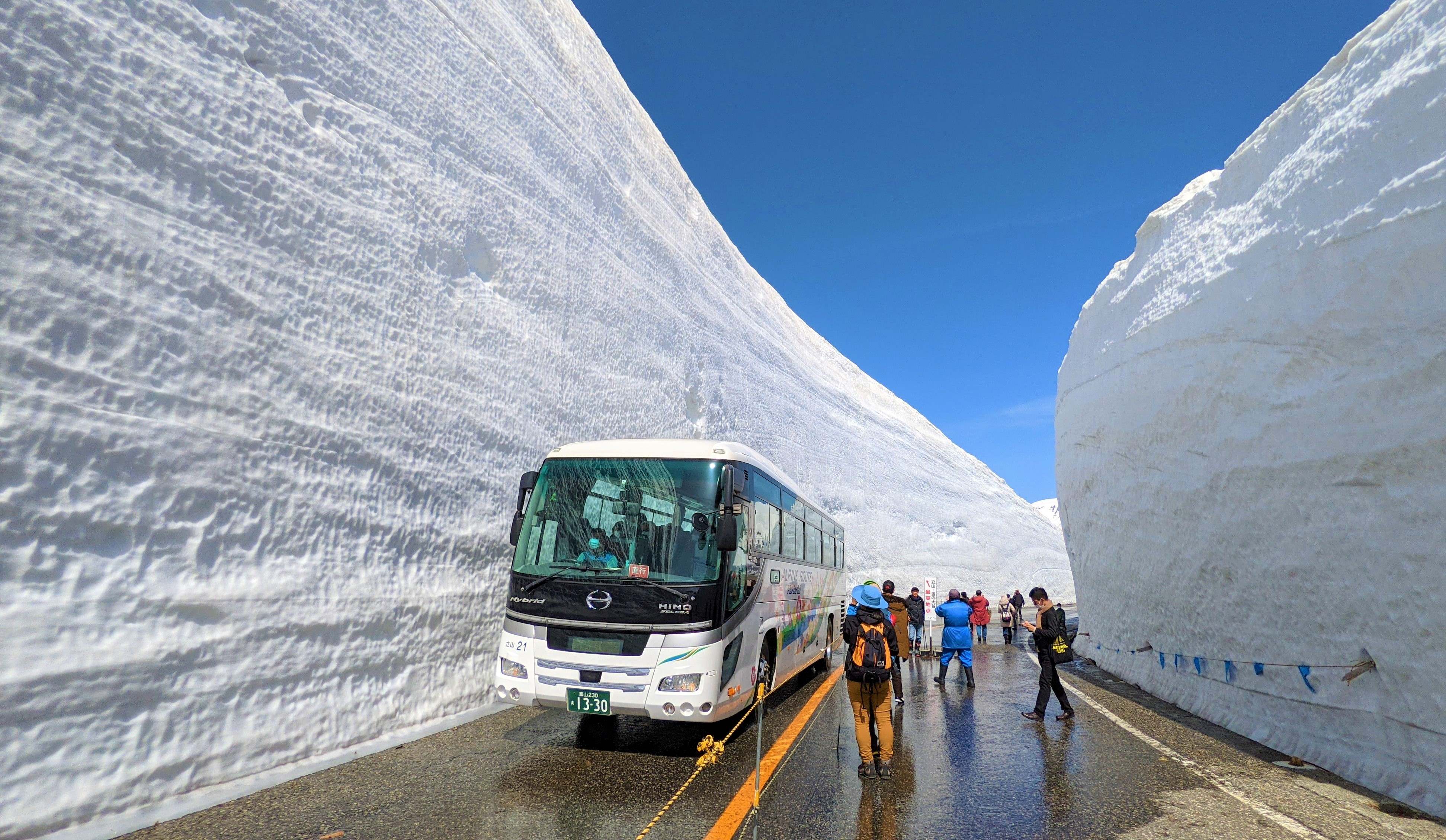 室堂雪之大谷雪牆景觀