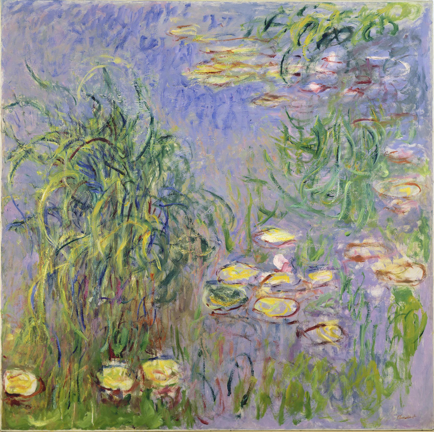 地中美術館莫內展室參考圖像