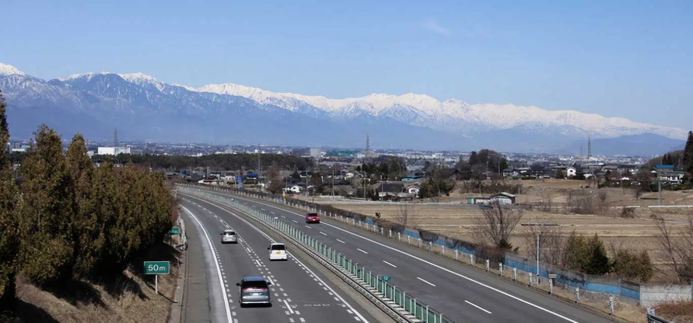 上高地周邊自駕轉乘入口景色